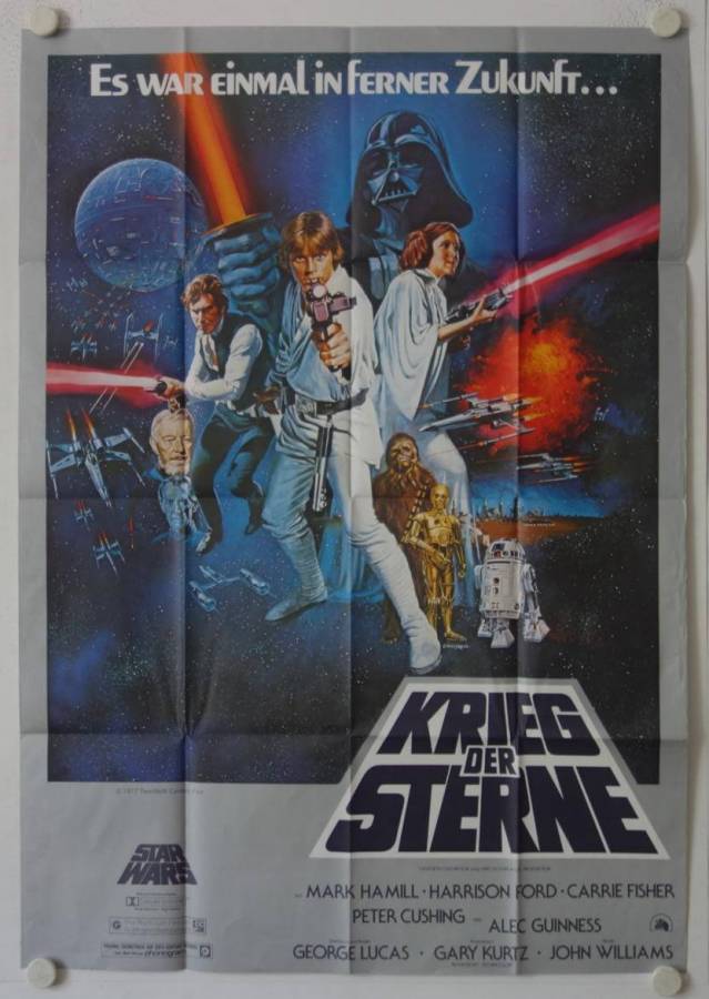 Star Wars original release large german movie poster